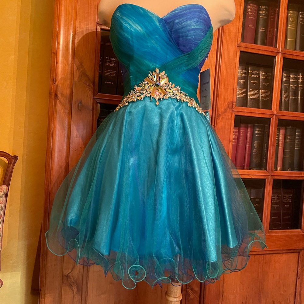 Blue prom dress